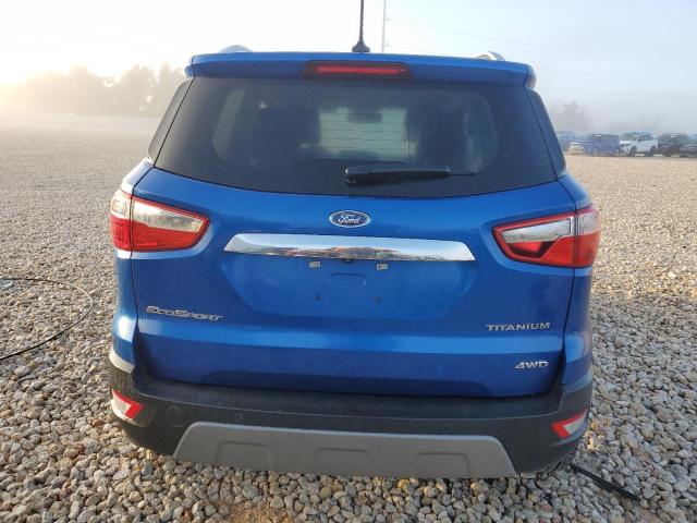 MAJ6S3KL7MC403397 - 2021 FORD ECOSPORT TITANIUM BLUE photo 6