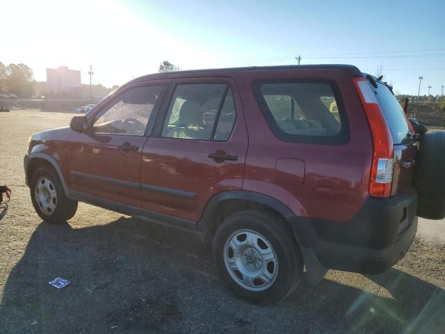 SHSRD68525U306097 - 2005 HONDA CR-V LX MAROON photo 2