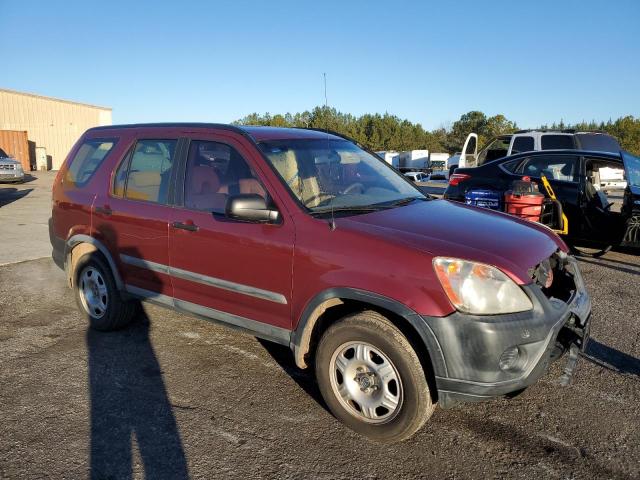 SHSRD68525U306097 - 2005 HONDA CR-V LX MAROON photo 4