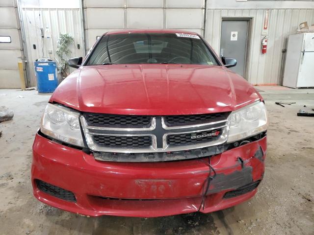 1C3CDZABXEN166160 - 2014 DODGE AVENGER SE RED photo 5