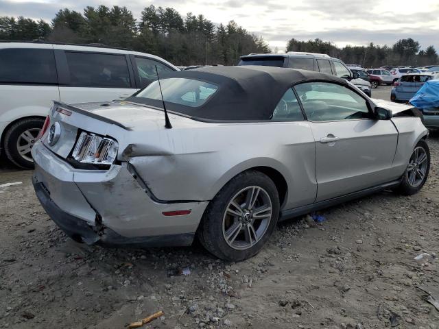 1ZVBP8EN2A5172135 - 2010 FORD MUSTANG SILVER photo 3