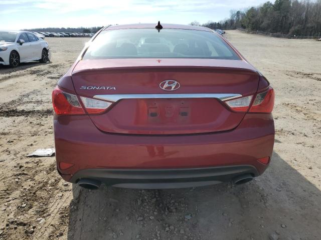 5NPEC4AC1EH814732 - 2014 HYUNDAI SONATA SE RED photo 6