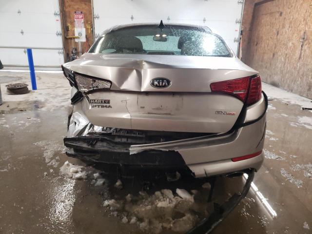 5XXGN4A7XDG127314 - 2013 KIA OPTIMA EX SILVER photo 6