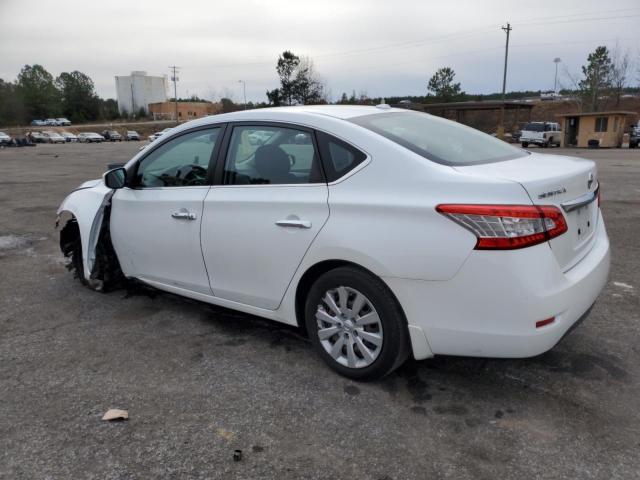 3N1AB7AP1FY223877 - 2015 NISSAN SENTRA S WHITE photo 2