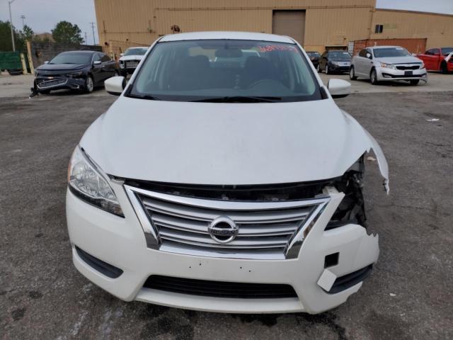 3N1AB7AP1FY223877 - 2015 NISSAN SENTRA S WHITE photo 5