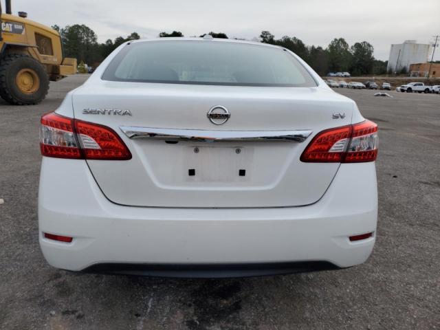 3N1AB7AP1FY223877 - 2015 NISSAN SENTRA S WHITE photo 6