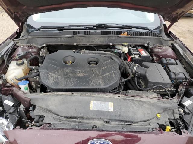 3FA6P0T91HR170563 - 2017 FORD FUSION SE BURGUNDY photo 11