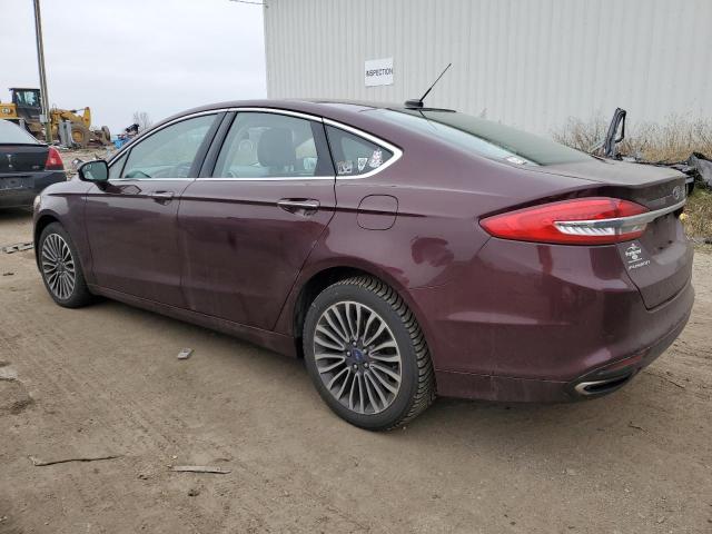 3FA6P0T91HR170563 - 2017 FORD FUSION SE BURGUNDY photo 2