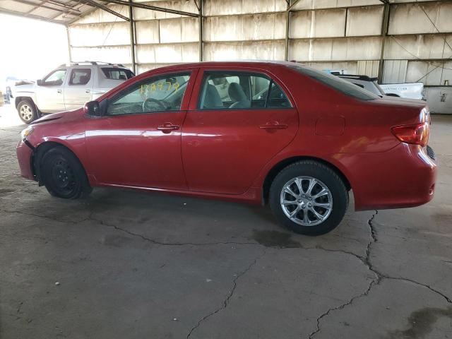 1NXBU4EE0AZ197718 - 2010 TOYOTA COROLLA BASE RED photo 2