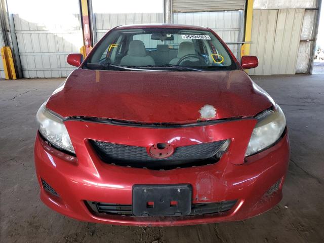 1NXBU4EE0AZ197718 - 2010 TOYOTA COROLLA BASE RED photo 5