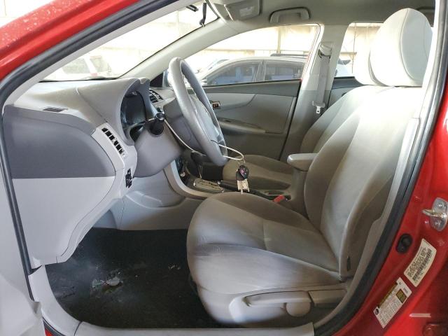 1NXBU4EE0AZ197718 - 2010 TOYOTA COROLLA BASE RED photo 7