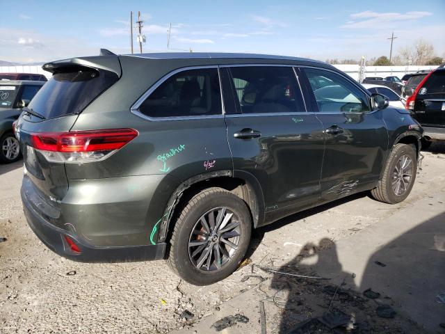 5TDJZRFHXHS359716 - 2017 TOYOTA HIGHLANDER SE GREEN photo 3