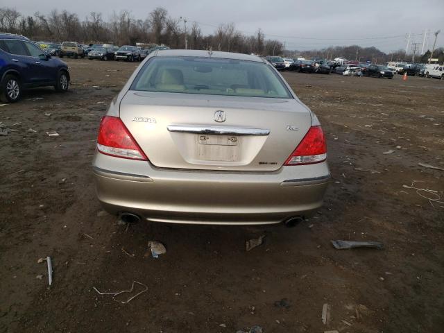 JH4KB165X5C001544 - 2005 ACURA RL BEIGE photo 6