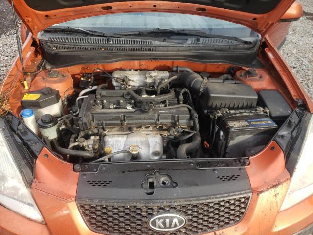 KNADE223596440373 - 2009 KIA RIO BASE ORANGE photo 11