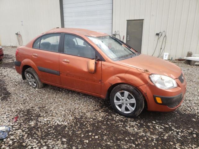 KNADE223596440373 - 2009 KIA RIO BASE ORANGE photo 4