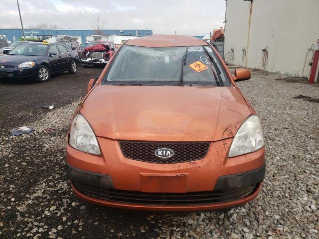 KNADE223596440373 - 2009 KIA RIO BASE ORANGE photo 5