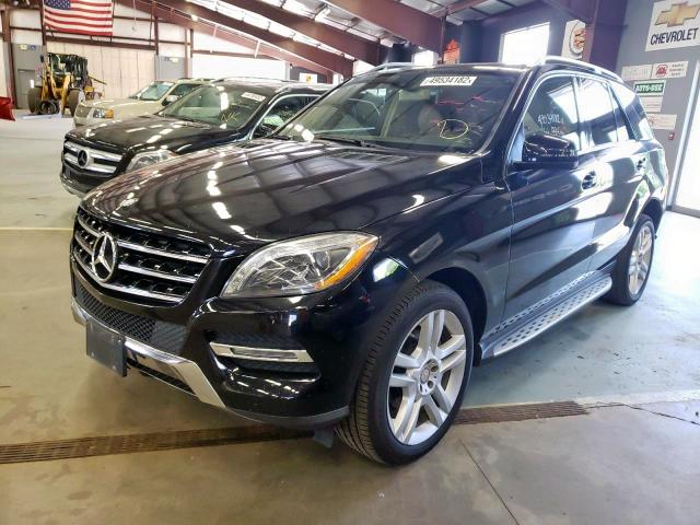 4JGDA5HBXEA357958 - 2014 MERCEDES-BENZ ML 350 4MATIC BLACK photo 2