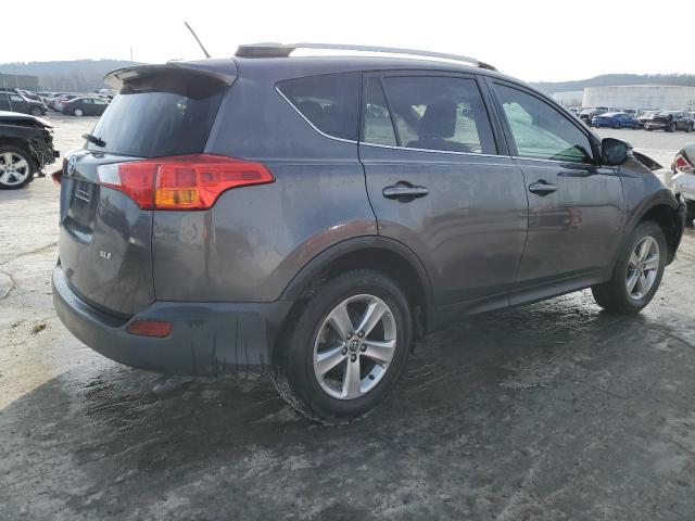 2T3WFREVXFW191576 - 2015 TOYOTA RAV4 XLE GRAY photo 3