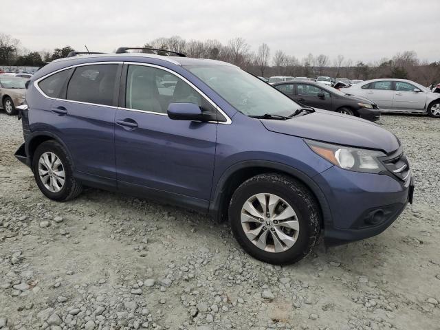 5J6RM3H78DL008344 - 2013 HONDA CR-V EXL BLUE photo 4