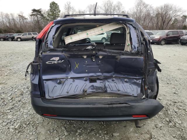 5J6RM3H78DL008344 - 2013 HONDA CR-V EXL BLUE photo 6