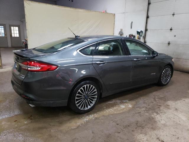 3FA6P0RU3JR234099 - 2018 FORD FUSION TITANIUM/PLATINUM HEV GRAY photo 3