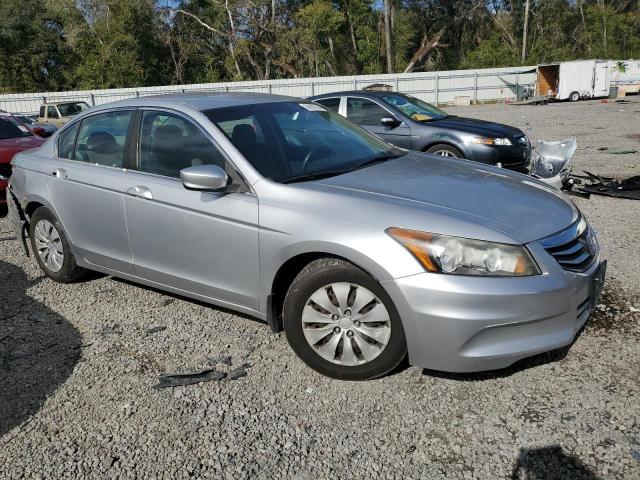 1HGCP2F37CA210570 - 2012 HONDA ACCORD LX SILVER photo 4