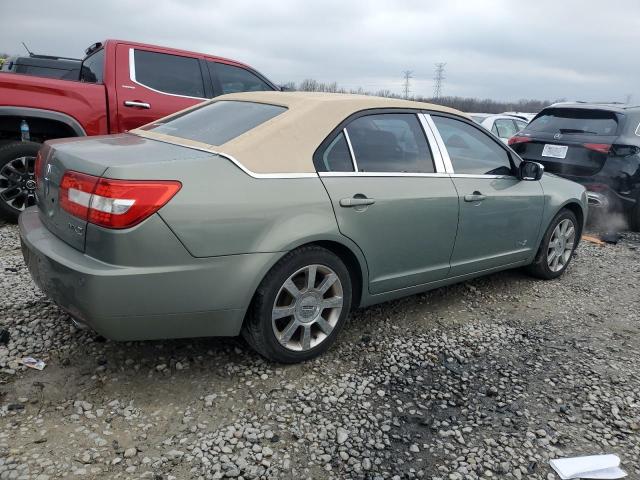 3LNHM26T88R648665 - 2008 LINCOLN MKZ GREEN photo 3