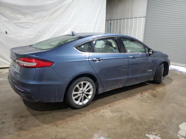 3FA6P0LU7KR207384 - 2019 FORD FUSION SE BLUE photo 3