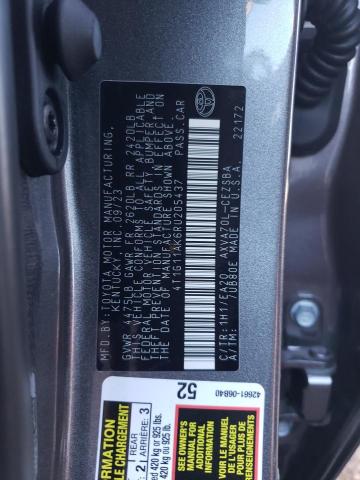 4T1G11AK6RU205437 - 2024 TOYOTA CAMRY SE NIGHT SHADE GRAY photo 12