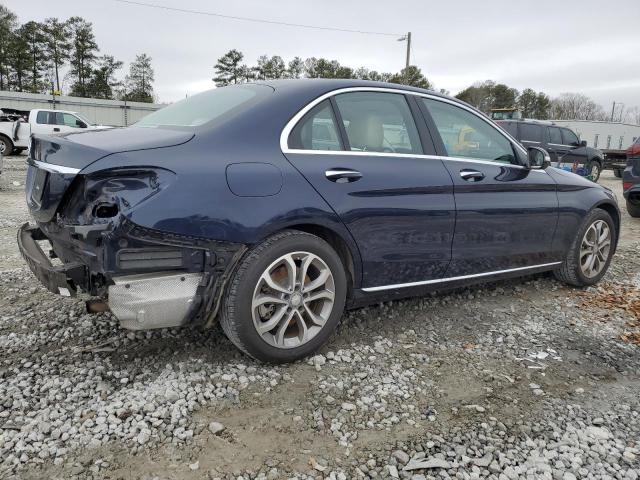 55SWF4JB3FU045250 - 2015 MERCEDES-BENZ C 300 BLUE photo 3