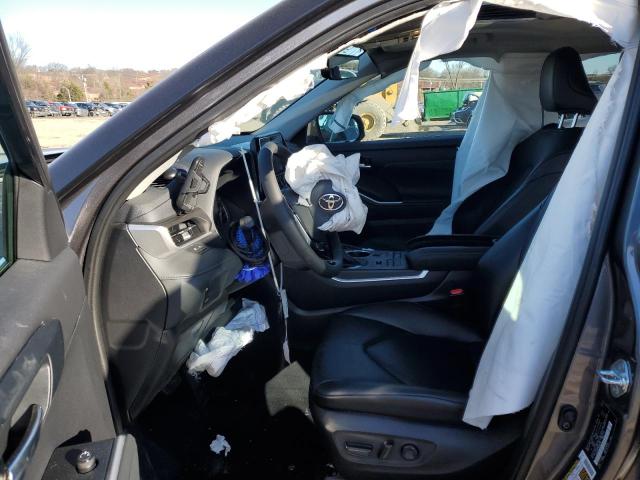 5TDHZRBH3MS532734 - 2021 TOYOTA HIGHLANDER XLE BLACK photo 7