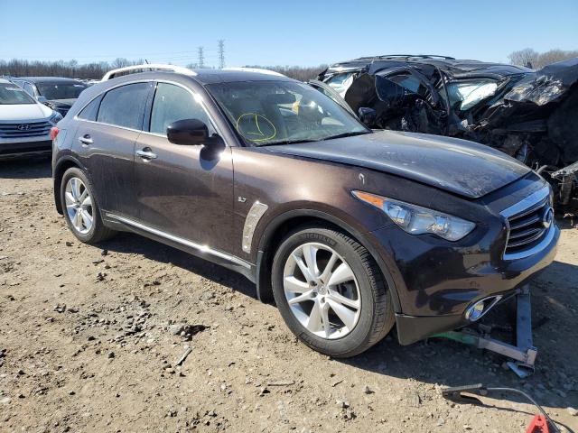 JN8CS1MW9EM413051 - 2014 INFINITI QX70 GRAY photo 4