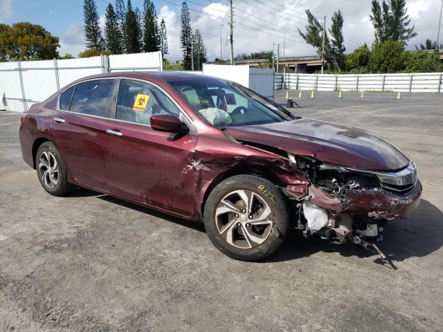 1HGCR2F3XHA081290 - 2017 HONDA ACCORD LX MAROON photo 4