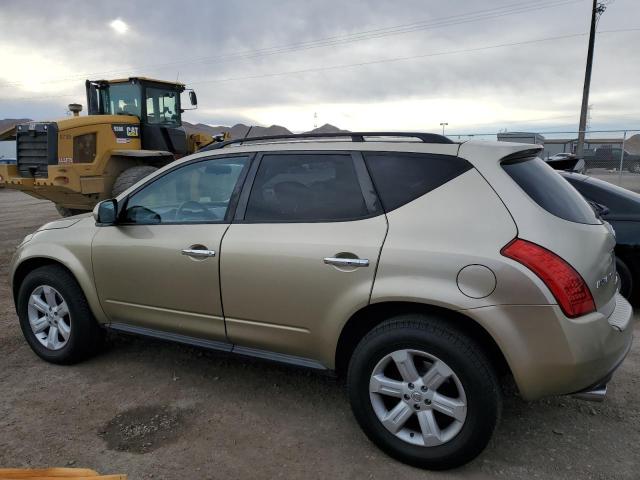 JN8AZ08W66W540918 - 2006 NISSAN MURANO SL GOLD photo 2