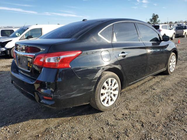 3N1AB7AP7HL668625 - 2017 NISSAN SENTRA S BLACK photo 3