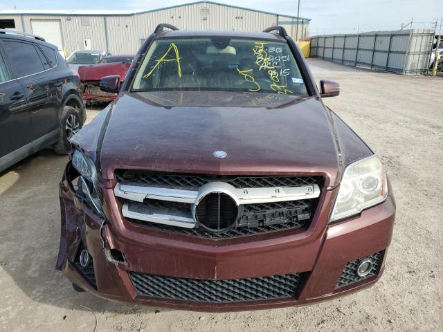 WDCGG5GB9AF413459 - 2010 MERCEDES-BENZ GLK 350 BURGUNDY photo 5