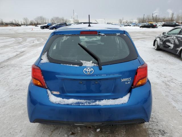 VNKKTUD33FA039963 - 2015 TOYOTA YARIS BLUE photo 6