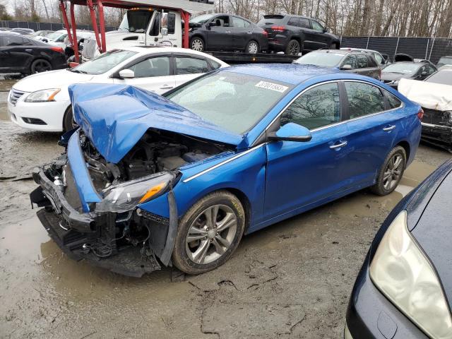 5NPE34AF3KH761103 - 2019 HYUNDAI SONATA LIMITED BLUE photo 1