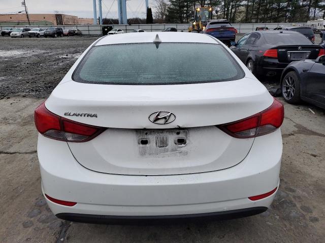 5NPDH4AE9EH459095 - 2014 HYUNDAI ELANTRA SE WHITE photo 6