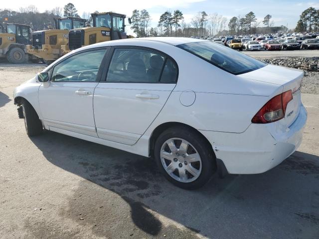 2HGFA1F55AH506650 - 2010 HONDA CIVIC LX WHITE photo 2