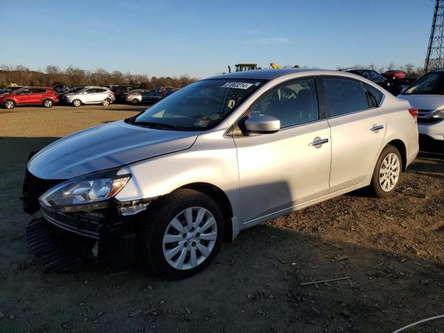 3N1AB7AP6HY236336 - 2017 NISSAN SENTRA S SILVER photo 1