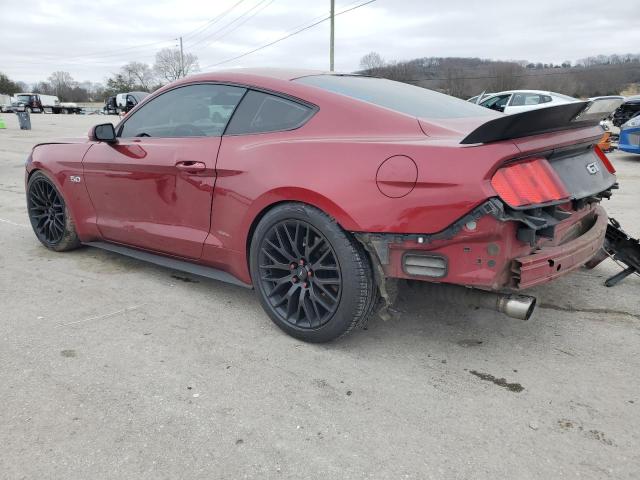 1FA6P8CF4G5326178 - 2016 FORD MUSTANG GT RED photo 2