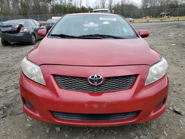 2T1BU4EE0AC520280 - 2010 TOYOTA COROLLA BASE RED photo 5