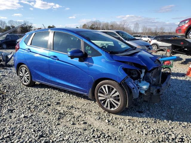 3HGGK5H87FM749398 - 2015 HONDA FIT EX BLUE photo 4