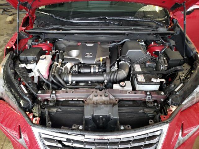 JTJDARDZ5M5025607 - 2021 LEXUS NX 300 BASE Czerwony zdjęcie 12