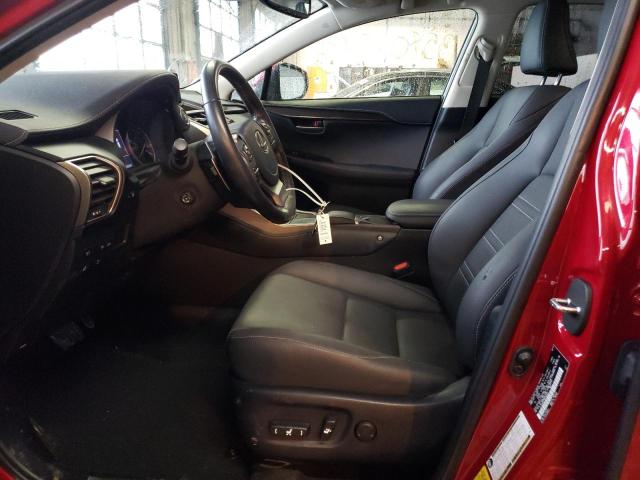 JTJDARDZ5M5025607 - 2021 LEXUS NX 300 BASE Czerwony zdjęcie 7