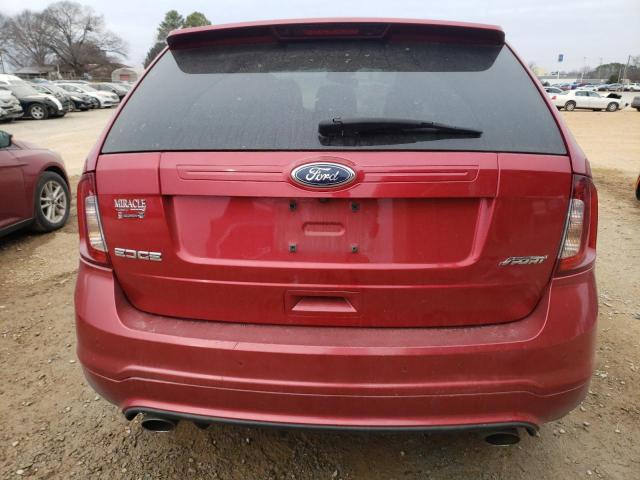 2FMDK3AKXBBB08748 - 2011 FORD EDGE SPORT RED photo 6