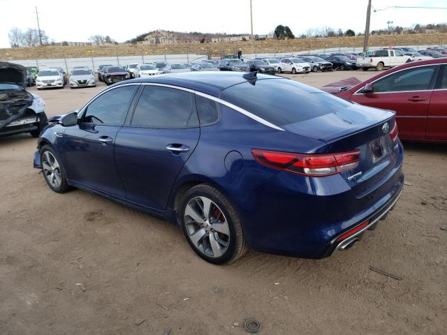 5XXGW4L27JG205395 - 2018 KIA OPTIMA SX BLUE photo 2