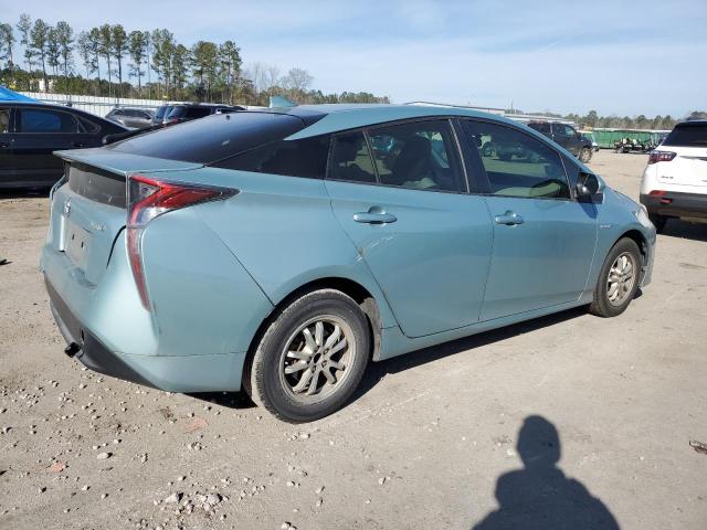 JTDKBRFU0G3022493 - 2016 TOYOTA PRIUS GREEN photo 3