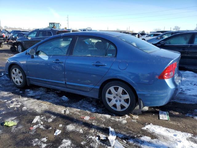 1HGFA15567L095921 - 2007 HONDA CIVIC LX BLUE photo 2